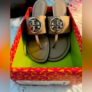 Tory Burch size 9 sandals with original box